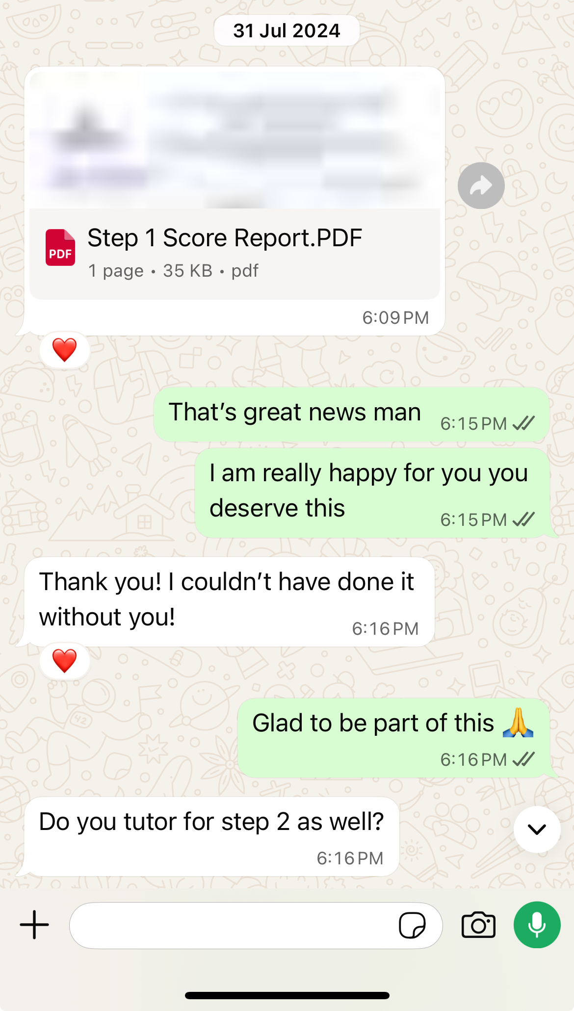 Michael — Step 1 passed with tutor Abdelrahman